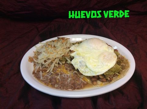 Hair of the Dog Huevos Verdes, as plated at Chile Addiction