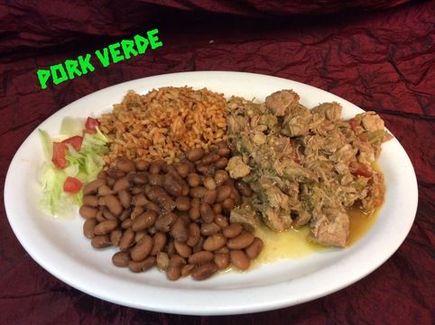 Obsession Pork Verde, as plated at Chile Addiction