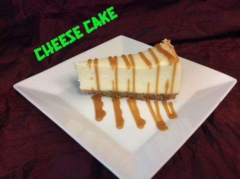 Cheesecake, as plated at Chile Addiction