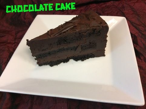 Chocolate Cake, as plated at Chile Addiction
