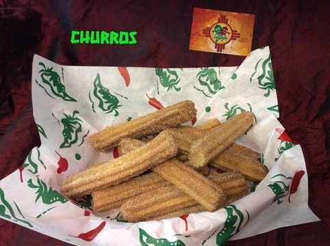 Churros, as plated at Chile Addiction