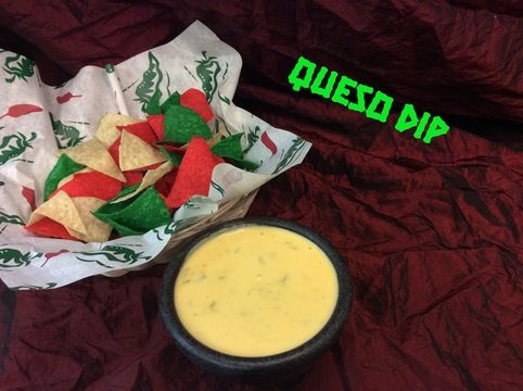 Burning Bowl Chile Con Queso, as plated at Chile Addiction