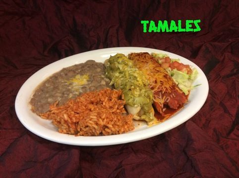 Treatment Tamale Plate, as plated at Chile Addiction
